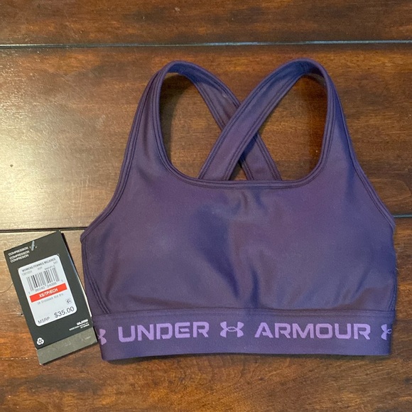 Under Armour Other - NWT Under Armour Sports Bra - Purple XS - Crossback